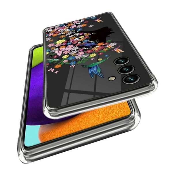 Deco Samsung Galaxy S23 FE cover - Lyserøde Blomster