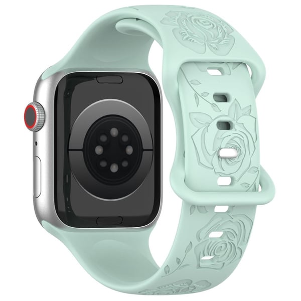 Apple Watch 49mm / 45mm / 44mm / 42mm Silikonarmbånd - Lysegrønn