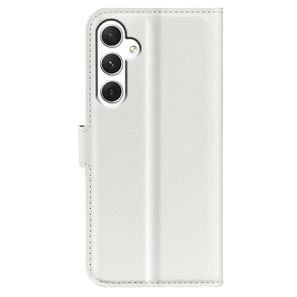 Klassisk Samsung Galaxy S24 flip etui - Hvid