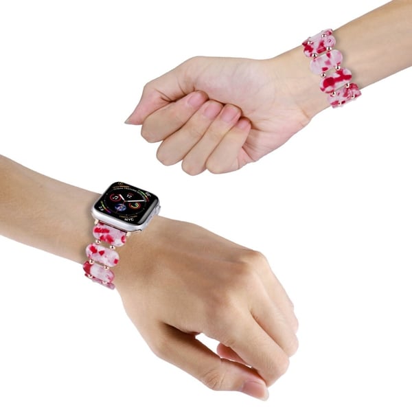 Apple Watch 49mm / 45mm / 44mm / 42mm Elastisk harpiksarmbånd - Rosa