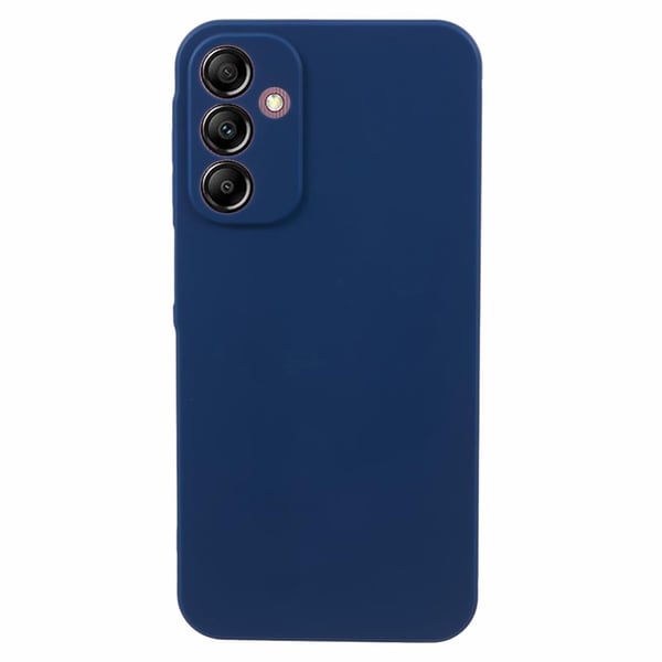Mikrofiberfôret deksel i mykt gummi for Samsung Galaxy A15 - Blå