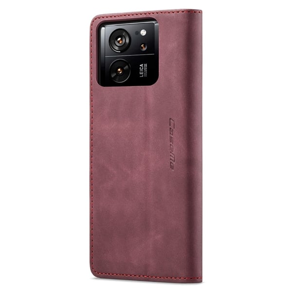 CaseMe Xiaomi 13T / Xiaomi 13T Pro / Xiaomi Redmi K60 Ultra vintage-etui - Rød