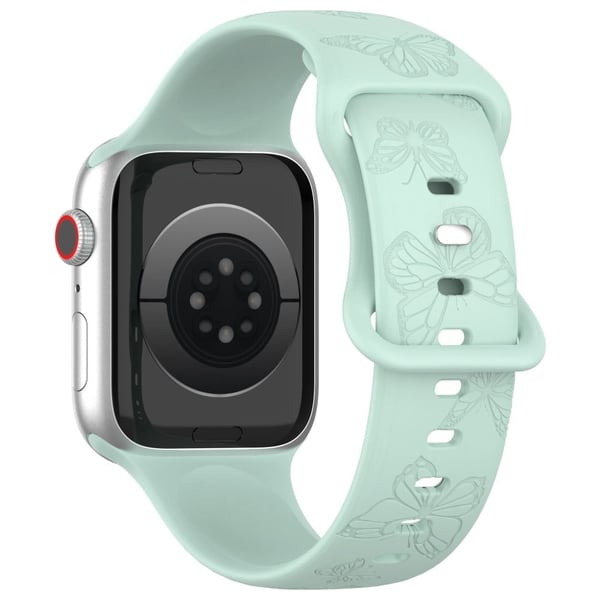 Apple Watch 49mm / 45mm / 44mm / 42mm Silikonarmbånd - Lysegrønn