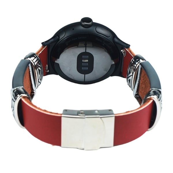 Google Pixel Watch / Watch 2 erstatningsrem preget armbånd armbåndsarmbånd - Rødbrun