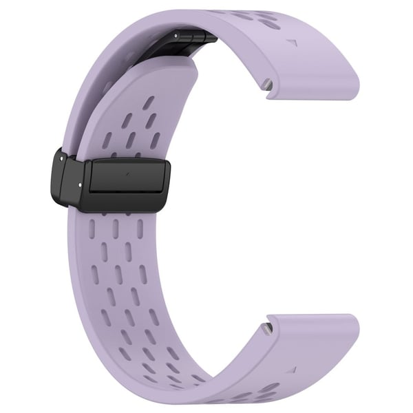 Garmin Tactix 7 Pro / Fenix 7X / Fenix 7X Solar Silikonklokkerem 26 mm pustende klokkerem med sammenleggbar spenne - Lilla
