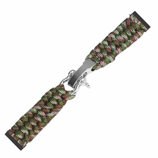 Suunto Spartan Sport Wrist HR Baro / Suunto 7 / Suunto 9 24mm Watch Band Braided Rope - Grønn Kamuflasje