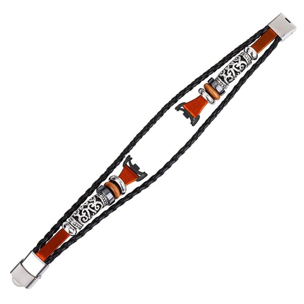 Xiaomi Smart Band 8 / Band 8 NFC Watch Bands DIY Style Beaded Retro Strap med kontakt - Brun