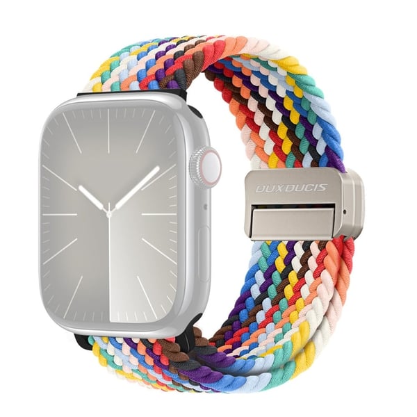 DUX DUCIS Apple Watch Series 41mm / 40mm / 38mm nailon kellon hihnat - Sateenkaari