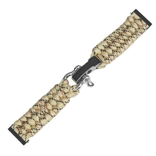 Suunto Spartan Sport Wrist HR Baro / Suunto 7 / Suunto 9 24mm Watch Band Braided Rope - Ørkenkamuflasje