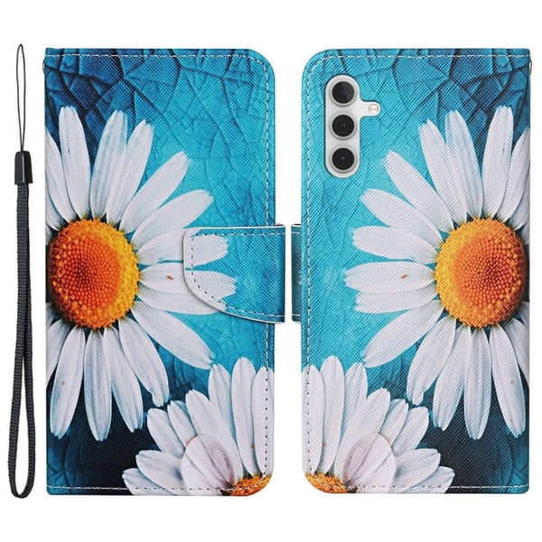 Wonderland Samsung Galaxy S24 Plus flip-etui - Stor Krysantemum