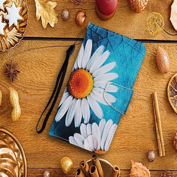 Wonderland Samsung Galaxy S24 Plus flip-etui - Stor Krysantemum