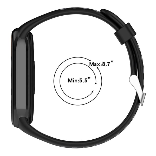 Xiaomi Smart Band 8 Silikonklokkebånd med to farger justerbar håndleddsrem - Blå + Blågrønn