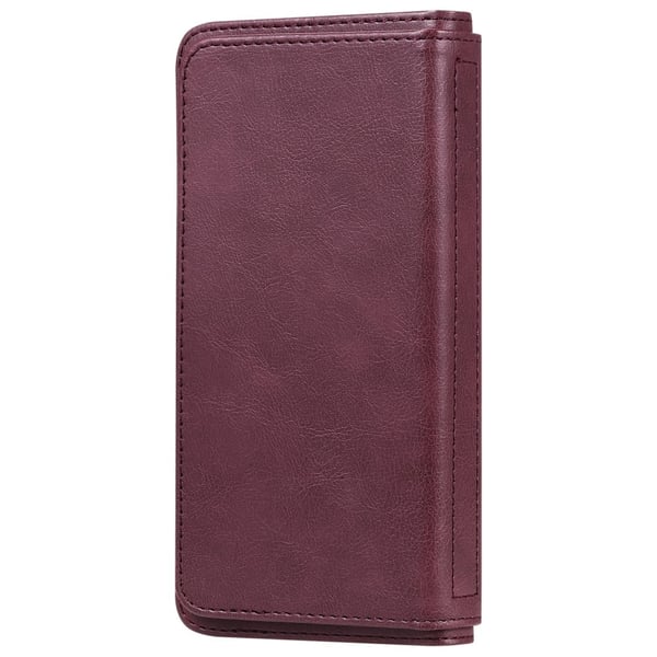 Lommebok-etui med 10 lommeseksjoner for Google Pixel 8A - Rød