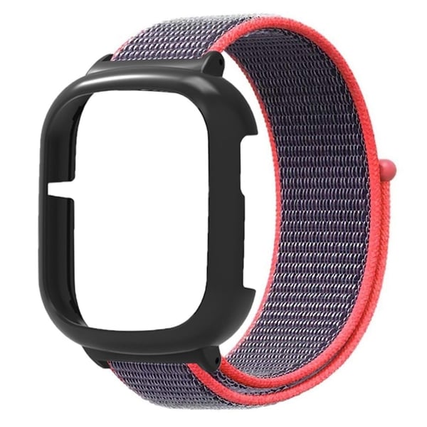 Honor Watch 4 Strap Justerbare nylon sportsklokkearmbånd med klokkeveske - Lys Rosa