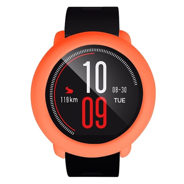 Huami Amazfit Pace silikonebeskyttelsesramme Blødt, ridsefast urcover - Orange