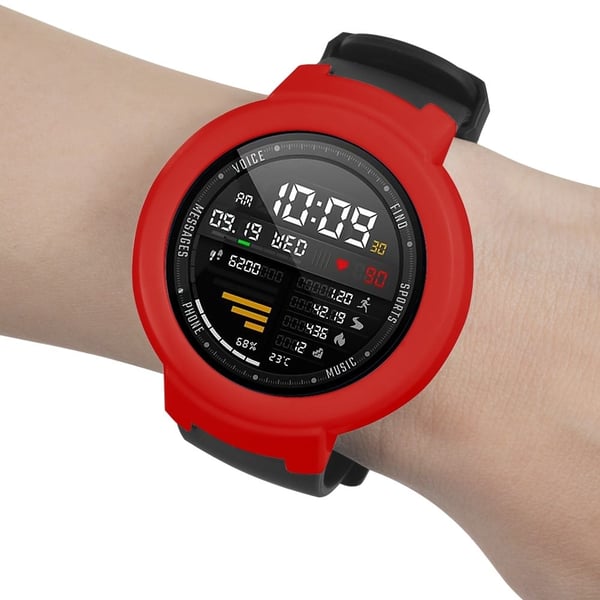 Huami Amazfit Verge / Verge Lite Hard Frame Protective Bumper Shell Case - Rød