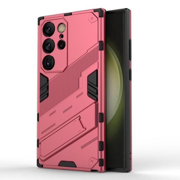 Støtsikkert hybriddeksel med et moderne preg for Samsung Galaxy S24 Ultra - Rosa