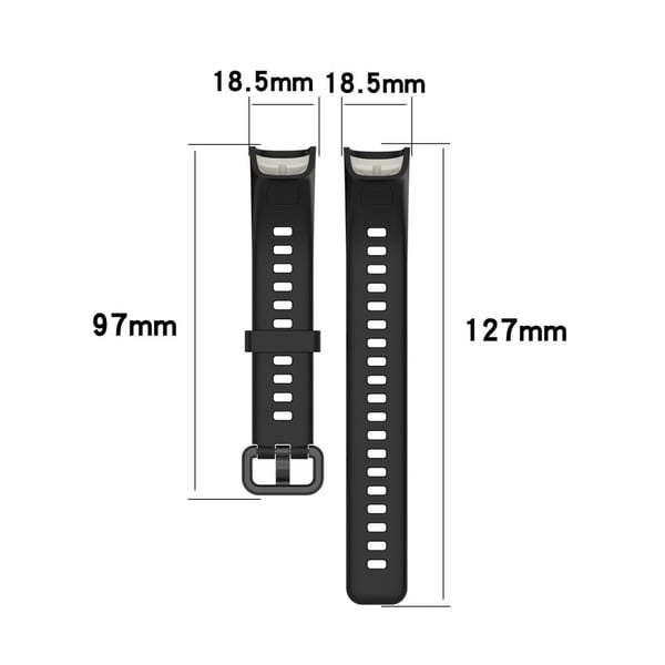 Huawei Watch Band 4 (ADS-B29) Utskiftbart og justerbart silikonarmbånd - Vinrød