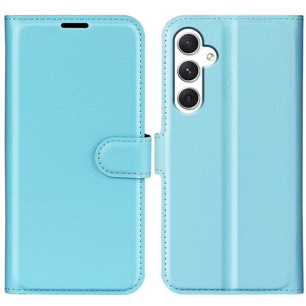 Klassisk Samsung Galaxy S24 flip etui - Blå