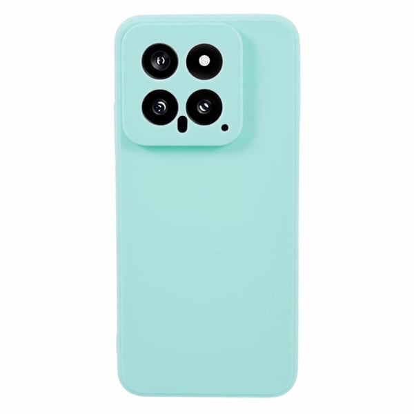 Mikrofiberfôret deksel i mykt gummi for Xiaomi 14 - Blå