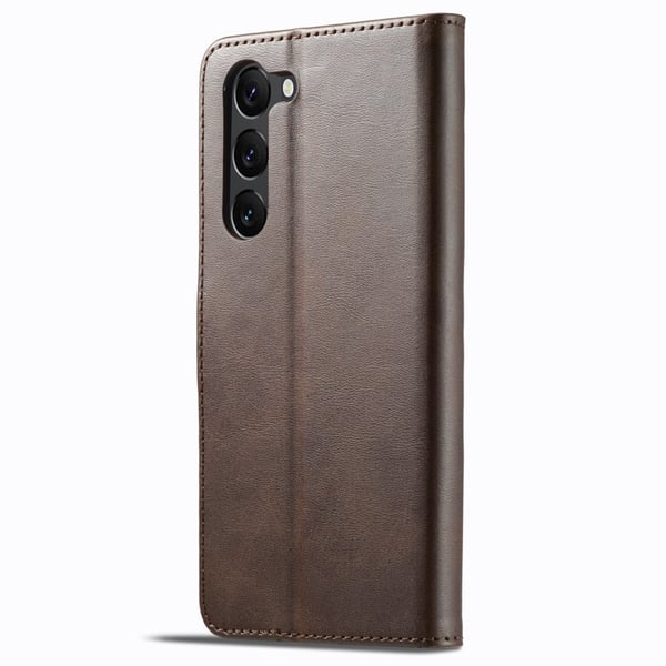 LC.IMEEKE Samsung Galaxy S24 Plus flip case - Ruskea
