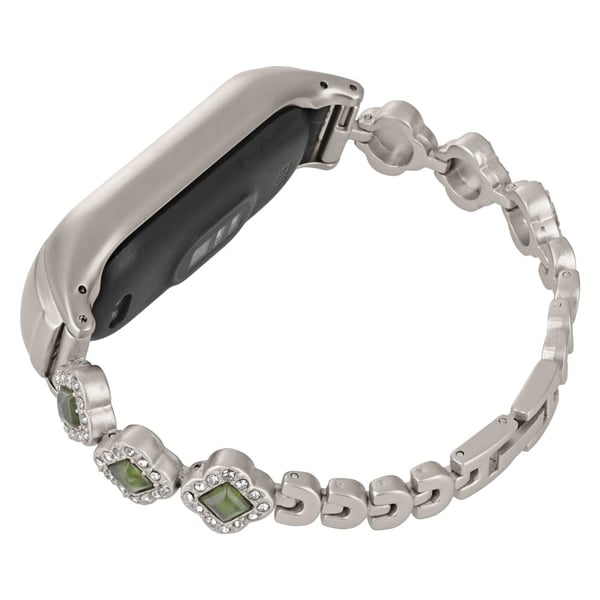 Xiaomi Mi Band 5 / 6 Metallklokkebånd Rhinestone Decor Clover Håndleddsrem - Stjernelys