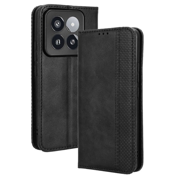 Bofink Vintage Xiaomi 14 Pro lærveske - Svart