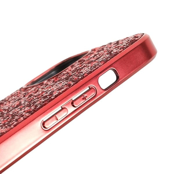 Glitter iPhone 15 Plus deksel - Rød