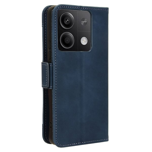 Moderne Xiaomi Redmi Note 13 læderetui med pung - Blå