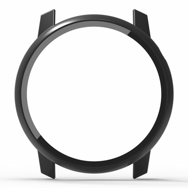 Coros Pace 3 Hard Frame Watch Case Cover karkaistulla suojalasilla - Musta