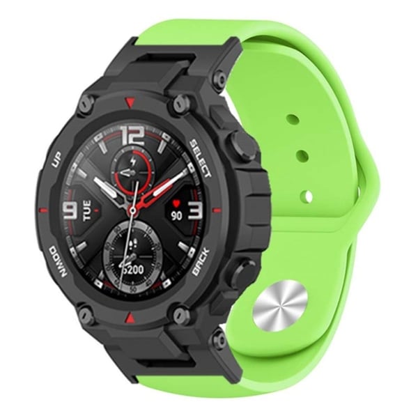 Huami Amazfit T-Rex / T-Rex Pro Silikonklokkerem Legering Spenne Erstatningsklokkebånd - Fluorescerende Grønn
