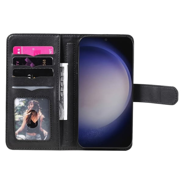Samsung Galaxy S24 Plus etui med pung & 10 kortpladser – Sort