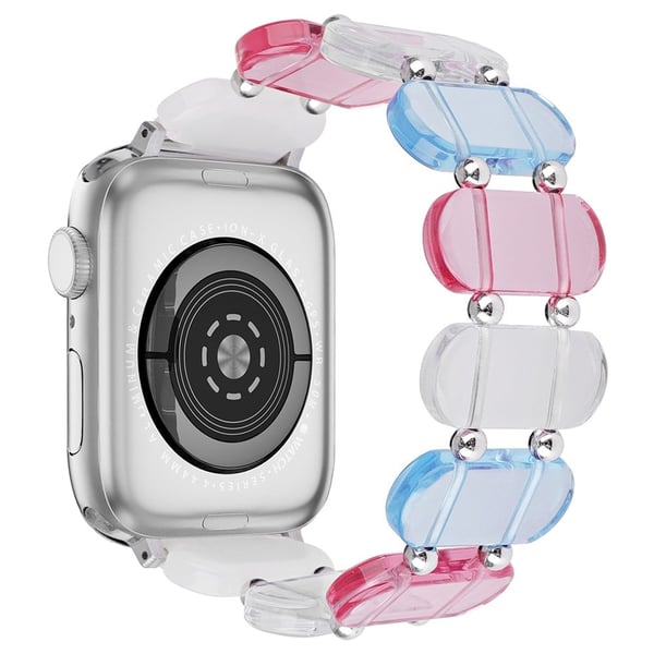 Apple Watch 49mm / 45mm / 44mm / 42mm Elastisk harpiksarmbånd - Flerfarget