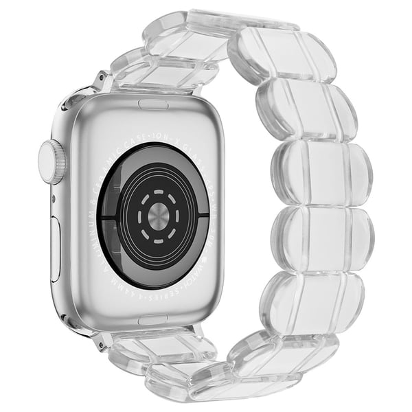 Armbånd Apple Watch Ultra 2 Ultra 49mm / 45mm / 44mm / 42mm Elastisk harpiksrem - Gjennomsiktig