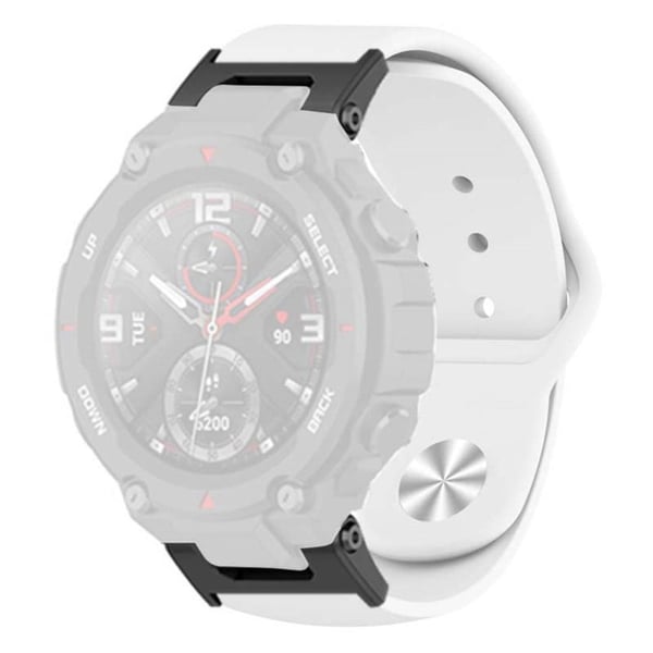 Huami Amazfit T-Rex / T-Rex Pro Silikonklokkerem Legering Spenne Erstatningsklokkebånd - Hvit