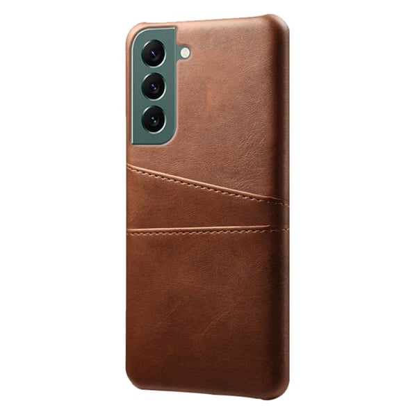 Dual Card Samsung Galaxy S24 cover - Brun