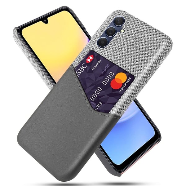 Bofink Oppo A15 kortdeksel - Sølv/Grå