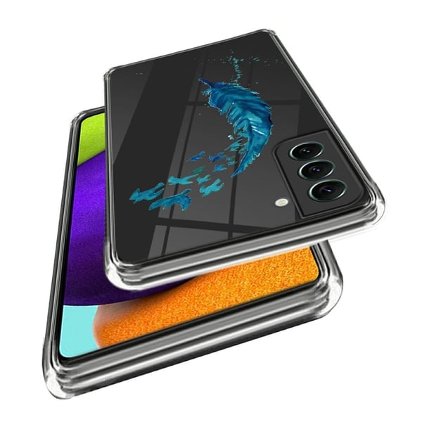 Deco Samsung Galaxy S24 Plus deksel - Blå Blomst