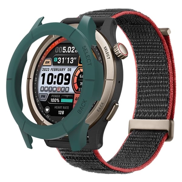 Huami Amazfit Cheetah Pro Frame Cover urbeskyttelse - Midnatsgrøn