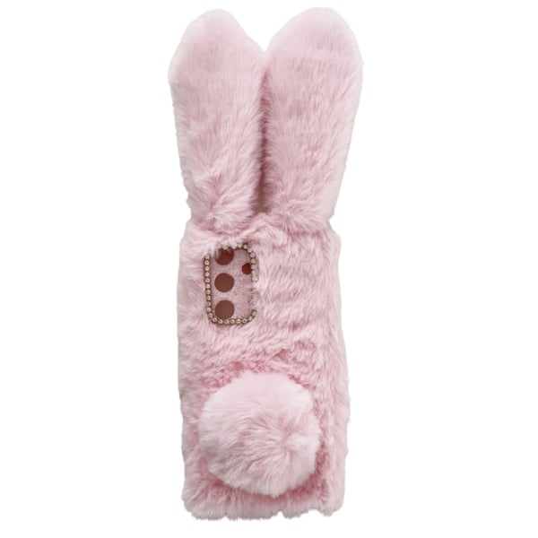 Fluffy Rabbit Samsung Galaxy S24 cover - Lyserød