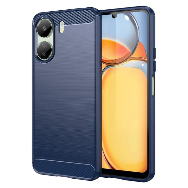 Carbon Flex Xiaomi Redmi 13C / Xiaomi Poco C65 deksel - Blå