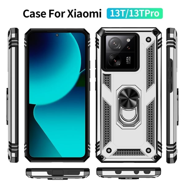Bofink Combat Xiaomi 13T / Xiaomi 13T Pro / Xiaomi Redmi K60 Ultra deksel - Sølv/Grå
