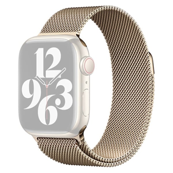 KALEBOL KLB-ML-001 Apple Watch Series 41 mm / 40 mm / 38 mm Milanese metallarmbånd - Gull
