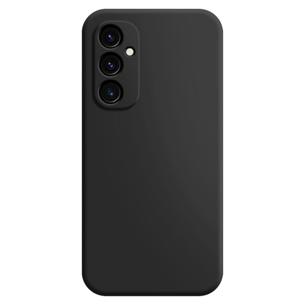 Mikrofiberforet blødt gummi Samsung Galaxy A25 cover - Sort