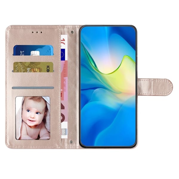 Funksjonelt rombe lommebokdeksel for Samsung Galaxy A35 - Sand