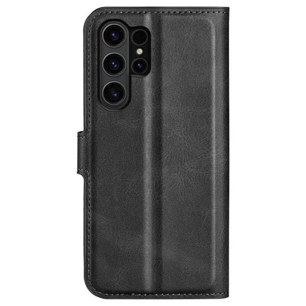 Samsung Galaxy S24 Ultra læderetui med pung - Sort