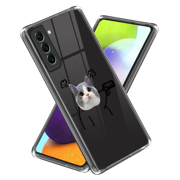 Deco Samsung Galaxy S24 Plus deksel - Katt Med Pistol