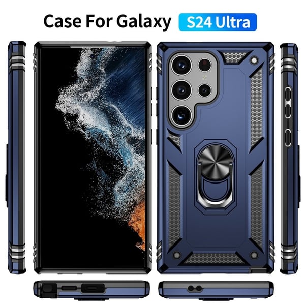 Bofink Combat Samsung Galaxy S24 Ultra deksel - Blå