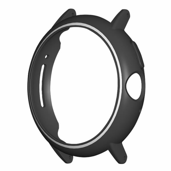 Google Pixel Watch hård ramme med kantbeskyttelse og 20 mm adapterforbindelse - Sort + Hvid