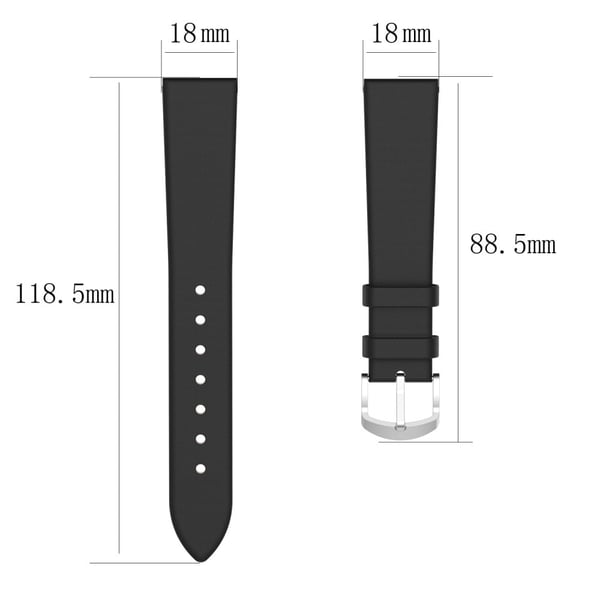 Huawei Watch GT 4 41 mm erstatningsrem 18 mm vegansk lærarmbånd - Purpurrød